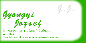 gyongyi jozsef business card