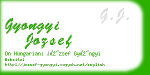 gyongyi jozsef business card